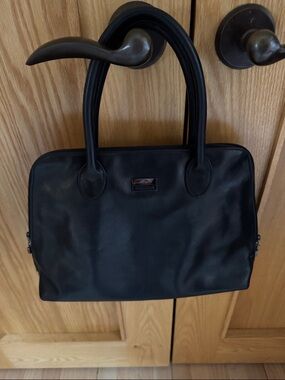 Perlina supple black leather handbags. Such high quality leather!!! EUC